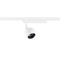 SLV LED 1-Phasen Strahler LIGHT EYE� 2.0, rund, CRi>90, dimmbar, kardanisch, 11W 2700K 1150lm 30�, wei� matt / innen schwarz