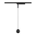 SLV 1-phase pendant luminaire LIGHT EYE� 2.0 down, switchable, ball shaped IP20, black matt 