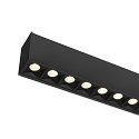 SLV ceiling luminaire GLENOS� PRO UGR < 19, suitable for VDU workstation IP20, black, lacquered dimmable