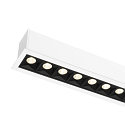 SLV ceiling luminaire GLENOS� PRO UGR < 19, suitable for VDU workstation IP20, black, white, lacquered dimmable
