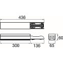 SLV Feed Out Box EASYLIGHT FOB 300 7 25 BK Endeinspeisung, 30cm, 7-polig, 2,5mm�, schwarz