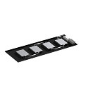 SLV LED Panel PAVANNO 1200/300, 45�, 22W, 3000/4000K, 3440lm, IP20, UGR19, dimmbar, schwarz