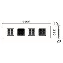 SLV LED Panel PAVANNO 1200/300, 45�, 22W, 3000/4000K, 3440lm, IP20, UGR19, dimmbar, schwarz