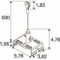 SLV Abh�ngeset f�r Lichtbandsystem EASYLIGHT, Stahlseil mit �se, 300cm, edelstahl