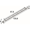 SLV LED Deckenleuchte BATTEN INDUSTRY C, 38W, 4000K, 7000/12100lm, IP23, wei�