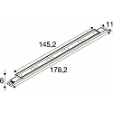 SLV LED Deckenleuchte BATTEN INDUSTRY C, 77W, 4000K, 14300/23700lm, IP23, wei�