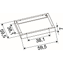 SLV Aufbaurahmen f�r LED PANEL P und PAVANNO, 60cm, wei�