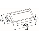 SLV Aufbaurahmen f�r LED PANEL P und PAVANNO, 62cm, wei�