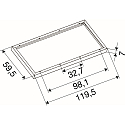 SLV Aufbaurahmen f�r LED PANEL P und PAVANNO, 120/60cm, wei�