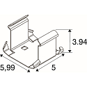 SLV Montageclip Q-STIN T5, Q-STIN T8, VLG T5, VLG T8 f�r LED Lichtbandsystem RETRO, silber