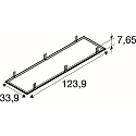 SLV Einbaurahmen f�r LED PANEL P und PAVANNO, 120/30cm, wei�