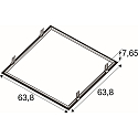 SLV Einbaurahmen f�r LED PANEL P und PAVANNO, 60cm, schwarz