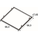 SLV Einbaurahmen f�r LED PANEL P und PAVANNO, 62cm, schwarz