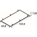 SLV Einbaurahmen f�r LED PANEL P und PAVANNO, 120/60cm, schwarz