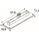 SLV LED 3-Phasen Leuchte TRACK PANEL, 40W, 3000/4000K, 6600/12300lm, IP20, DALI dimmbar, wei�