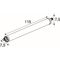 SLV LED Feuchtraumleuchte TUBULAR P, 120cm, 35W, 4000K, 5900lm, IP66, DALI dimmbar, wei�