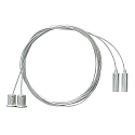 Abhängeset für LED Feuchtraumleuchte TUBULAR P, 200cm, 2 Stück, silber
