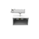 LED 3-Phasen Strahler TRACKSPOT P SQ, eckig, 24°, 12W, 3000K, 1873/6283lm, IP20, DALI dimmbar, weiß