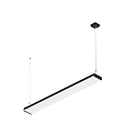 LED Pendelleuchte WORKLIGHT P LINE, 150cm, 33W, 3000/4000K, 4600/8500lm, IP20, DALI dimmbar, schwarz