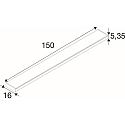 SLV LED Pendelleuchte WORKLIGHT P LINE, 150cm, 33W, 3000/4000K, 4600/8500lm, IP20, DALI dimmbar, schwarz