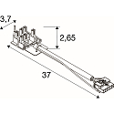 SLV Steckverbinder CON 6P103 f�r LED Lichtbandsystem RETRO, 6-polig, wei�