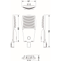 SLV LED Mastleuchte STREET A MAXI, 160W, 3000K, 24000lm, IP66, grau