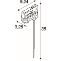 SLV Schienenadapter BATTEN INDUSTRY C+P, wei�