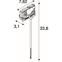 SLV Schienenadapter BATTEN INDUSTRY C+P, DALI, wei�