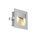 SLV Recessed luminaire FRAME CURVE LED silver grey LED warmwhite, LED warm white