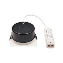 SLV VERLUX, Einbauleuchte, LED, 3000K, mattwei�, 13,5x13,5 cm, 20W