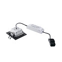 SLV LED Recessed luminaire FRAME BASIC LED SET Downlight, 9,4W, SMD LED, 3000K, 90�, incl. Driver, Clip springs, black