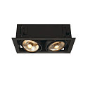 Ceiling recessed spot KADUX 2 ES111 Downlight, 2xGU10, 230V, black