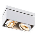 Deckenstrahler KARDAMOD SURFACE SQUARE ES111 Double, eckig, 2x GU10, wei�