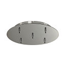 Ceiling canopy FITU 5, round, incl. strain relief, chrome