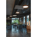 SLV Ceiling luminaire MEDO 60 LED, silver grey