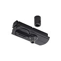 1-Phase track adapter incl. strain relief, black