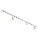 SLV 3er Set 1-Phasen Strahler PURI TRACK, inkl. 3x LED GU10 4.3W 2700K 245lm 40� + 2 Schienen + Zubeh�r, wei�