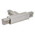 EUTRAC�T-Verbinder�1 f�r 3-Phasen HV-Schiene, Erde links / innen, silbergrau