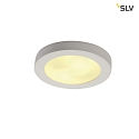 SLV Plaster Ceiling luminaire GL 105 E27, round, whiter plaster