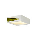 SLV Plaster Ceiling luminaire GL 104 E27, rectangular, white plaster