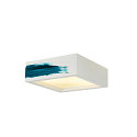 SLV Plaster Ceiling luminaire GL 104 E27, rectangular, white plaster