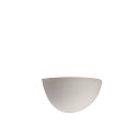 SLV Plaster Wall luminaire GL 101 E14, half round, white plaster