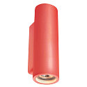 SLV Wall luminaire PLASTRA Tube, plaster, white, 2xGU10
