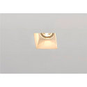 Recessed luminaire PLASTRA Downlight, GU10, square, white