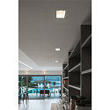 SLV Recessed luminaire PLASTRA Downlight, GU10, square, white
