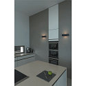 Wall luminaire OSSA R7s 300, oval, R7s 118mm, max. 120W, up/down, black