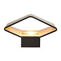 SLV LED Wandleuchte CARISO 2, 7,6W, COB LED, 3000K, schwarz/messing