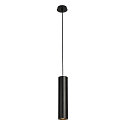 Pendelleuchte ENOLA B PD-1, GU10 QPAR51, IP20, � 6,7cm / H 30cm, Aluminium, schwarz
