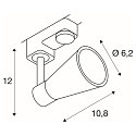 SLV 3-Phasen Strahler AVO TRACK, GU10 QPAR51 max. 50W, inkl. Adapter, Wei�