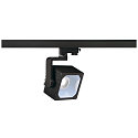 LED 3-Phasen Strahler EURO CUBE, W�rfelform, CRi >90, kardanisch, inkl. Adapter, schaltbar, 26W 4000K 2740lm 60�, schwarz